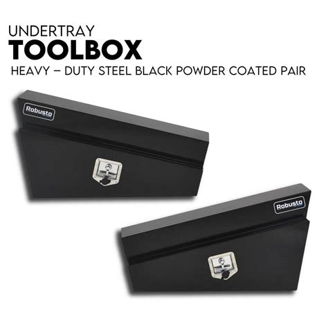 black steel under tray tool box|underbody tool boxes with drawers.